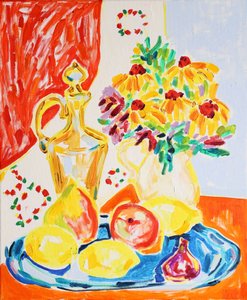 Bunte Blumen und Früchte von Tamara Jare