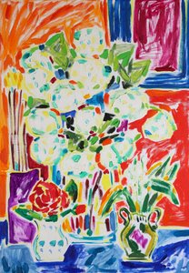 Lebendiges Blumenstillleben von Tamara Jare