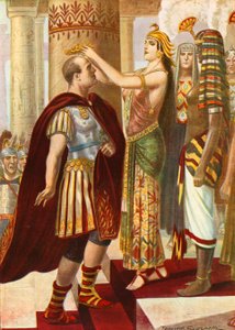 Kleopatra begrüßt Caesar von Tancredi Scarpelli