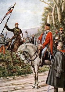 Französisch-Preußischer Krieg von 1870: Italienischer Patriot Giuseppe Garibaldi während der Schlachten von Dijon
