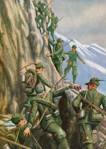 Heroische italienische Gebirgstruppen von Tancredi Scarpelli
