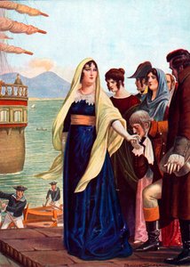 Königin Maria Carolina flieht aus Neapel von Tancredi Scarpelli