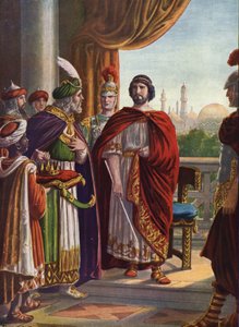 Römische Antike: Kaiser Julian der Abtrünnige und der persische König Shapur II, 363 n. Chr. von Tancredi Scarpelli