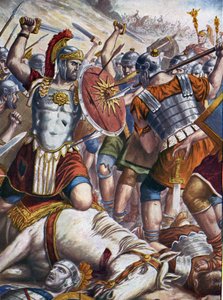 Römische Antike: Der römische General Lucullus erobert Tigranocerta, 69 v. Chr. von Tancredi Scarpelli