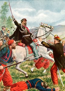 Viktor Emanuel in der Schlacht von Solferino