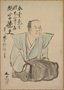 Imaginäres Porträt von Shundai Dazai, späte 1700er-1800er von Tani Bunch
