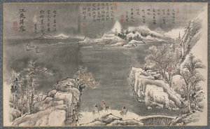 Eine von acht Ansichten der Xiao- und Xiang-Flüsse, 1788