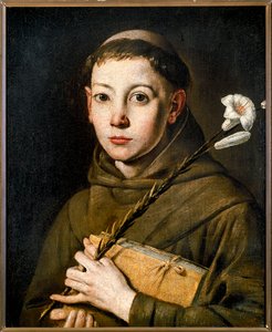 Italien, Varallo, Gemälde des Heiligen Antonius