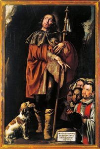 Italien, Varallo, Gemälde des Heiligen Rochus von Tanzio da Varallo