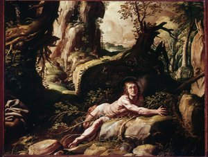 Heiliger Benedikt unter den Dornen