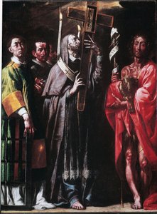 St. Karl trägt den Heiligen Nagel