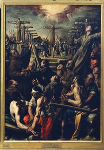 Das Martyrium der Franziskaner in Nagasaki, ca. 1627 von Tanzio da Varallo