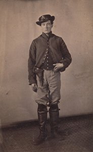 Union-Kavalleriesoldat mit Pistole im Holster, 1861-65 von Tappin