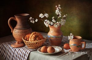 Rustikales Frühlingsfrühstück von Tatyana Skorokhod