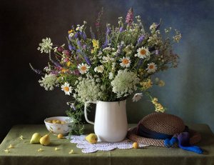 Rustikaler Wildblumenstrauß