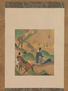 Berg Utsu Utsu no yama, aus Die Geschichten von Ise Ise monogatari, ca. 1634