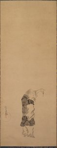 Kenshu, Mönch mit Garnele, ca. 1600-1640 von Tawaraya Sotatsu