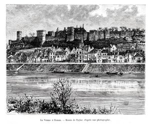 Chinon und der Fluss Vienne, Frankreich von Taylor
