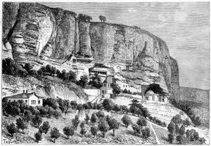 Grotten von Djoufout-Kaleh, Russland, 1890