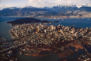Eine Luftaufnahme von Vancouver von Ted Spiegel