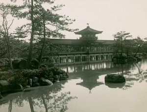 Heian-Jingu-Schreingärten in Kyoto, um 1900 - 1915 von Teijiro Takagi