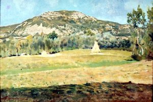 August in Pietramala von Telemaco Signorini