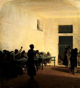 Station der Geisteskranken im St. Bonifazio in Florenz von Telemaco Signorini