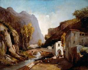 Mühlental in Amalfi von Teodoro Duclere