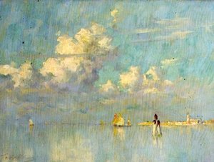 Wolken und stilles Wasser, Venedig von Terrick Williams