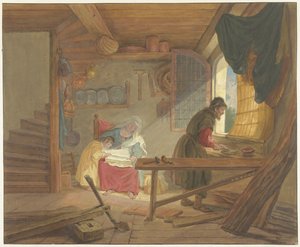 Die Heilige Familie in Josefs Werkstatt