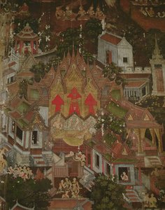 Geburt eines Prinzen, Wat Suthat, Bangkok