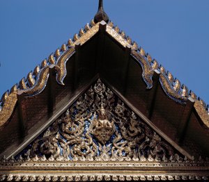 Detail einer Tür. von Thai School