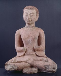 Jünger in Anbetung (Terrakotta) von Thai School