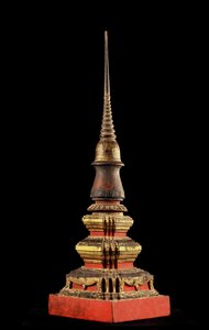 Modell eines Chedi oder Reliquiarturms