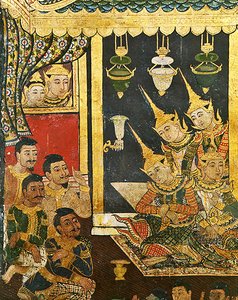 Wiharn Laikarn, Episode aus Jataka Sang Thong von Thai School