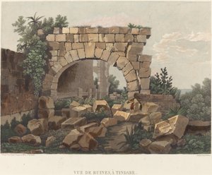 Ansicht von Ruinen in Tindari von Thales Fielding after Comte de Forbin