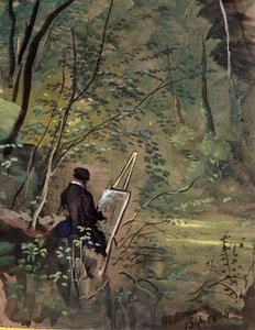 Hestercombe Woods, Somerset 1834 von The Rev. John Eagles