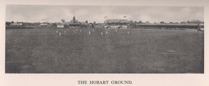 Der Hobart Cricket Ground, Tasmanien, Australien, 1912