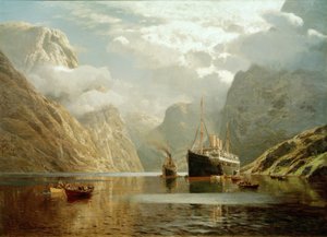 Die Auguste Victoria im Naeröfjord