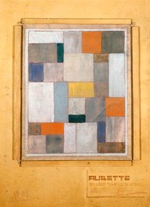 Aubette, Entwurf für die Bühne, für Le Plafond, 1926 von Theo van Doesburg
