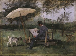 Armand Heins malt von Théo van Rysselberghe