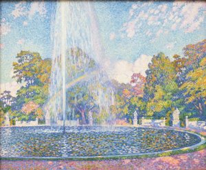 Brunnen im Park des Schlosses Sanssouci bei Potsdam von Théo van Rysselberghe
