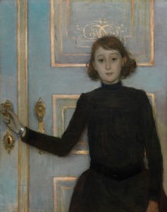 Porträt von Marguerite van Mons von Théo van Rysselberghe
