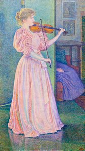 Porträt der Geigerin Irma Sethe von Théo van Rysselberghe