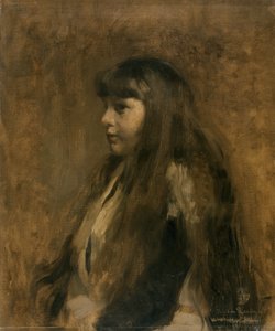 Porträt eines Mädchens von Théo van Rysselberghe
