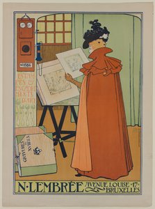 Plakat für die Lembrée-Galerie von Théo van Rysselberghe