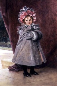 La Promenade: Porträt von Miss Eliza Conkling aus New York von Theobald Chartran