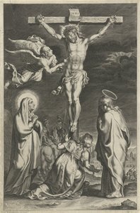 Christus am Kreuz von Theodoor Galle (possibly)