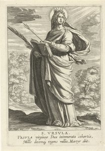 Heilige Ursula (Serie: Weibliche Heilige, Speculum Illustratum Virginum)