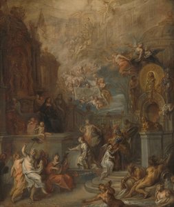 Allegorie des Abschieds von Wilhelm III. von Amalia van Solms nach der Übergabe der Regentschaft an die Generalstaaten von Theodoor van Thulden